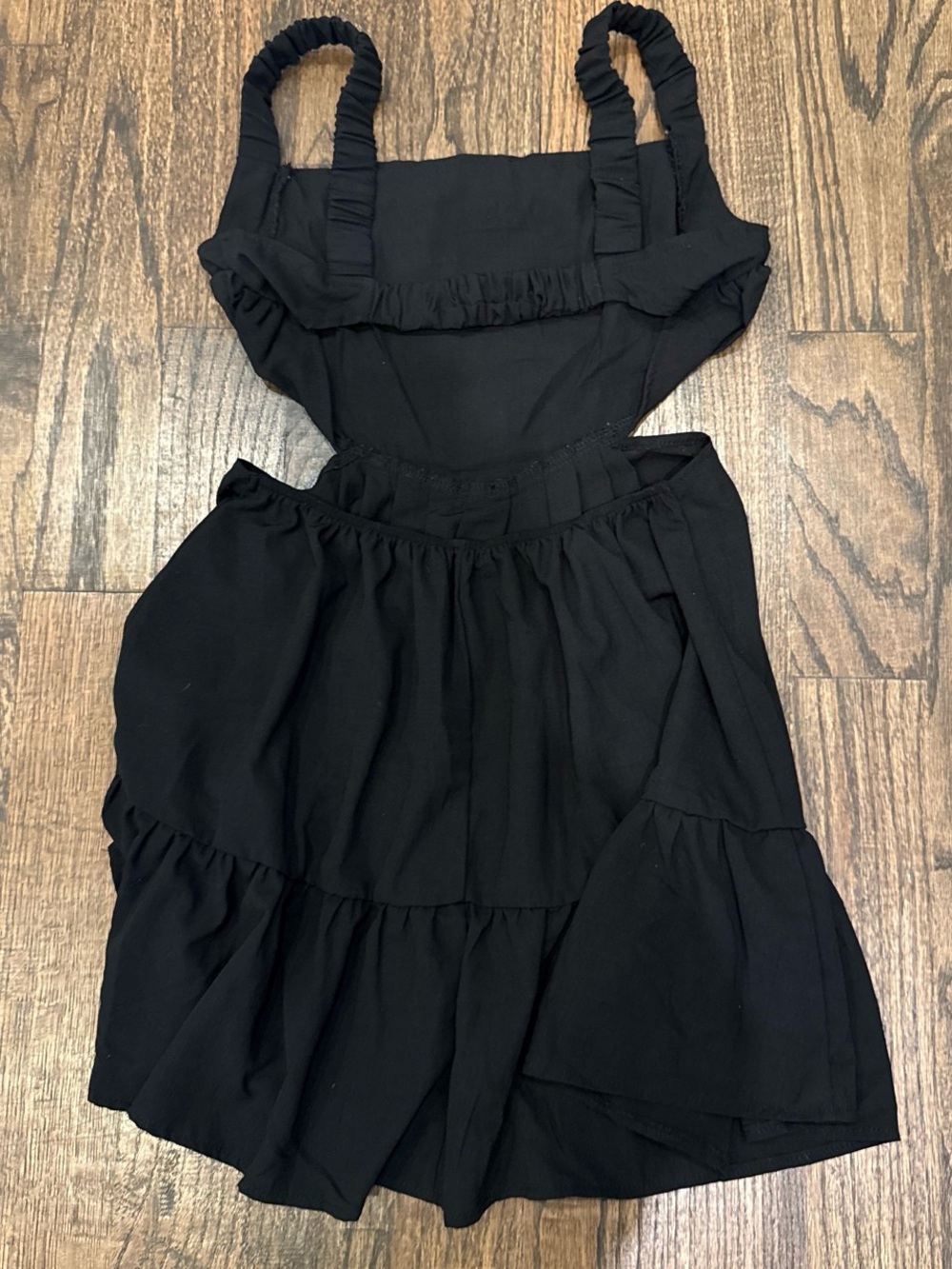 SHEIN Black Ruffle High-Low Sundress - Picture 3 of 5